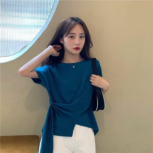 Женские однотонные футболки SPENIC TENSIC China At AliExpress