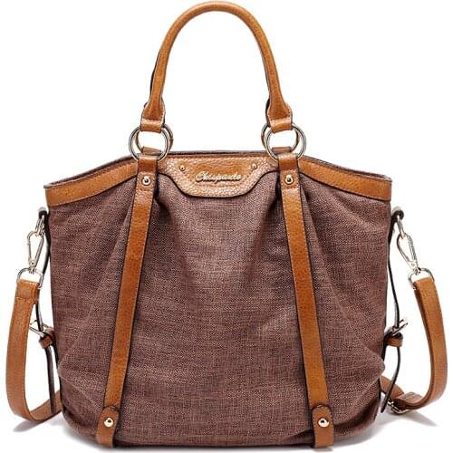 Hand Bag Genuine Leather Casual Tote Bag Handbags Women Bags Famous Brand Retro Shoulder Bag New Messenger Bag sac a main T57
