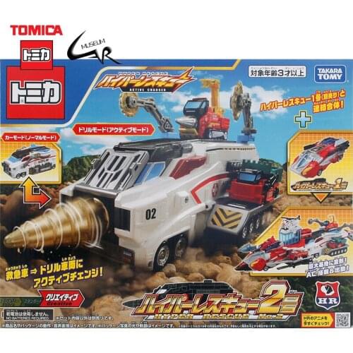 Takara Tomy Tomica Hyper Rescue 02 Fire Rescue Scene Car Diecast Model Boy Toys Children Gifts