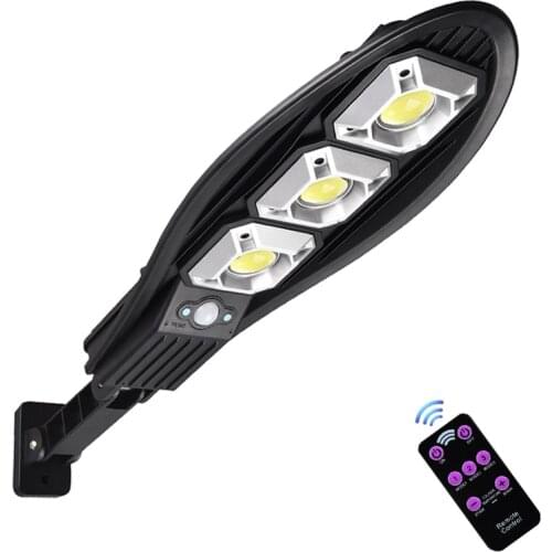 LED Solar Street Light Outdoor Garden Waterproof PIR Motion Sensor Wall Light Adjustable Solar Lamp With Remote Control