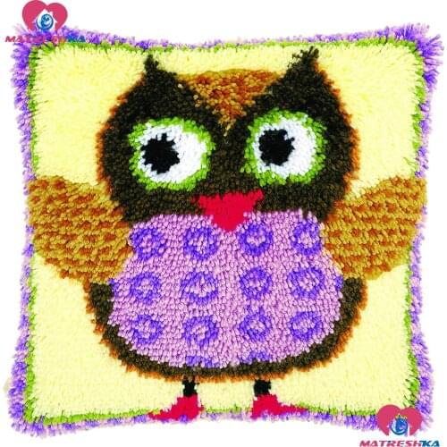 DIY Latch Hook Kits cross stitch pillow Embroidery Cushion Cover Accessories Printed Canvas knooppakket tapijte La Casa De Papel