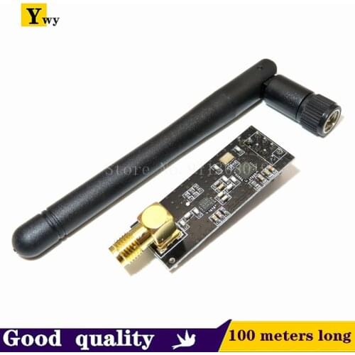 1sets 2.4G wireless modules 1100-Meters Long-Distance NRF24L01+PA+LNA wireless modules (with antenna)