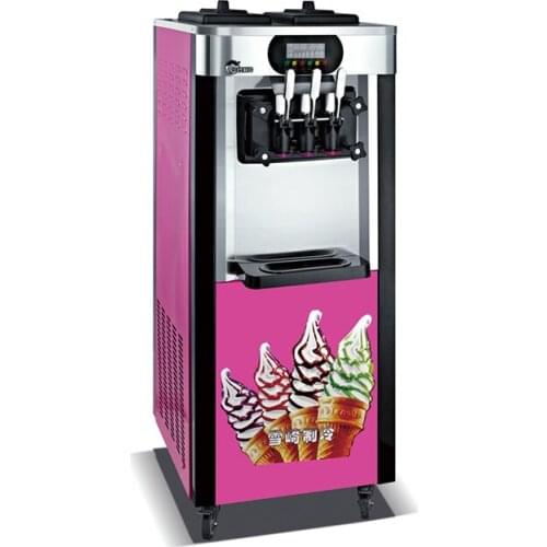 20-25L/H 3 Flavors Stainless Steel Hot sale Soft Ice Cream Maker Making Machine for Sale