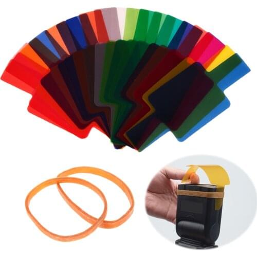 20pcs Flash Speedlite Color Gels Filters for Canon Yongnuo DSLR Camera