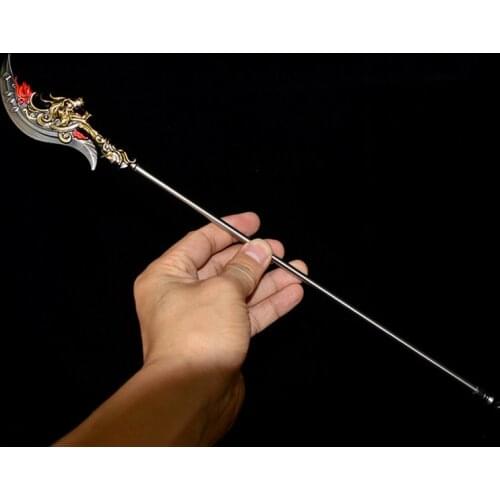 41 Cm 1:6 Scale Soldier Weapon Model Qinglong Yanyue Knife Long Handle Knife 12 Inches Action Figure Accessories