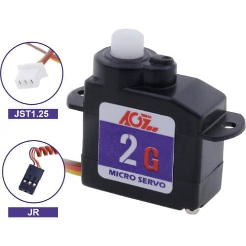 AGFRC C02CLS 0.11kg / 0.06sec Plastic Gear 180 Degree 2.2g Sub-Micro Nano Digital Servo For Micro Parkflyers RC Plane Helicopter