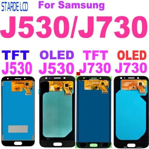 Amoled J730 LCD For Samsung Galaxy J7 Pro LCD 2017 J730 SM-J730F J730F LCD Screen Touch Screen Digitizer J5 Pro J530 J530F LCD