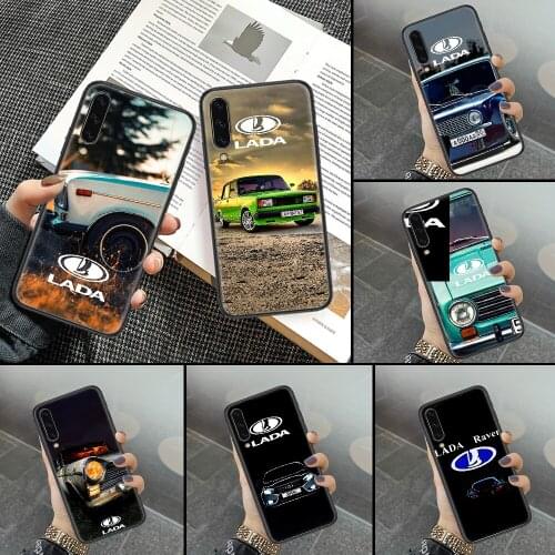 Lada car Phone case For Samsung Galaxy A 3 5 7 8 10 20 21 30 40 50 51 70 71 E S 2016 2018 4G black silicone coque painting shell