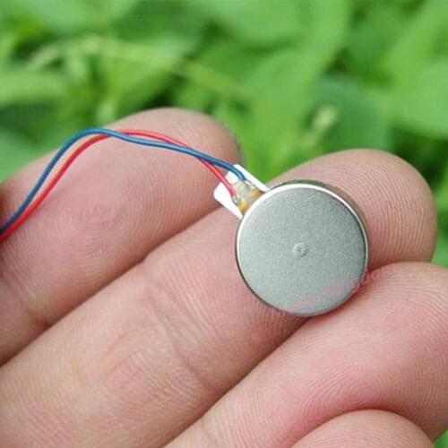 DC 3V-4.2V 12mm*3.4mm Micro Button-type Coin Flat Precision Vibration Motor Cell Phone Round Vibrator DIY Toy Massager Pad
