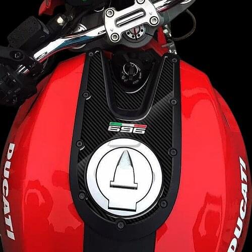 For Ducati Monster 696 2008-2014 Motorcycle Tank Pad Protector 3D Carbon-look