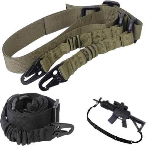 Outdoor Bushcraft Tactical Airsoft Military 2 Point Gun Sling Shoulder Strap with QD Release Rifle Shotgun Belt Hunt Accessory
