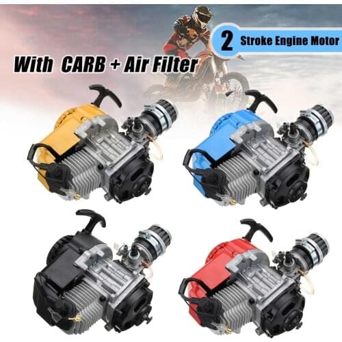 47cc 49cc 2 Stroke Motorcycle Engine Motor Pull-start Transmission with Air Filter For Dirt Pit Pocket Bike Mini Dirt ATV Quad