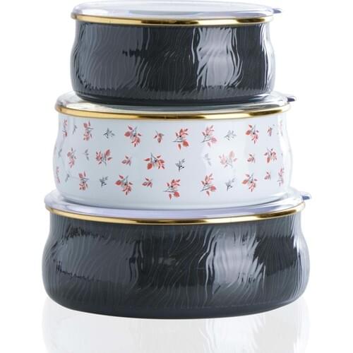 They Ac Kitchen Focus Enamel Vacuum storage 3'lü