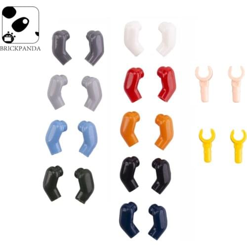 100PCS/Lot Figures Arms And Hands Bricks Body Parts Building Blocks Mini Accessories Compatible Educational City DIY Kids Toys