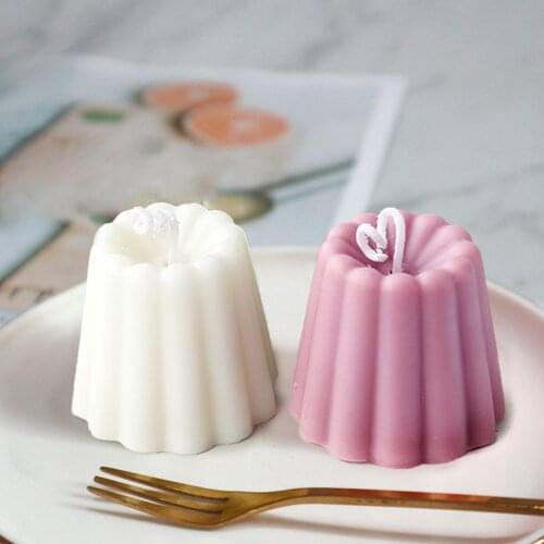 6 Cavity Circle Candle Mold DIY Creative Silicone Candle Molds Handmade Silicon Jelly ice Mold Cylinder Aroma Candle Wax Mould