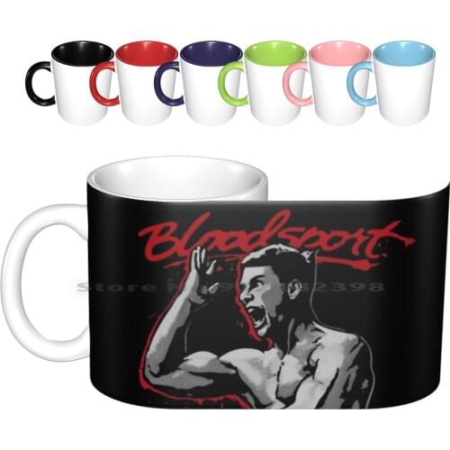 Bloodsport Jcvd Ceramic Mugs Coffee Cups Milk Tea Mug Jean Claude Van Damme Bloodsport Chung Li Frank Dux Kumite Death Warrant