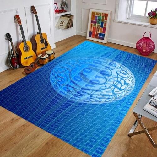 Digital Life Rug, New Fashion Rugs, Living Room Rug, Modern Life, Home Decor Rugs, Fan Rugs, 3d Print Rug, Blue Room Rugs