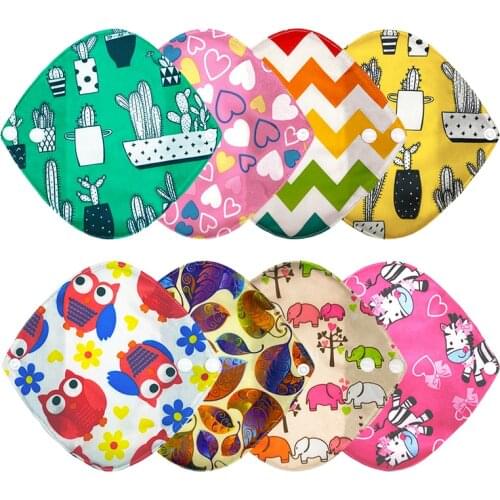 Goodbaum Reusable Pads Bamboo Charcoal Sanitary Pad Napkin Washable Feminine Maternity Hygiene Panty Liner Soft Breathable