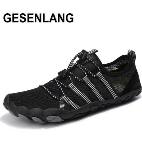 Men Beach Water Shoes Big Size Breathable Quick Drying Swimming Shoes Outdoor Fishing Walking Functional Five Fingers Aqua Shoes