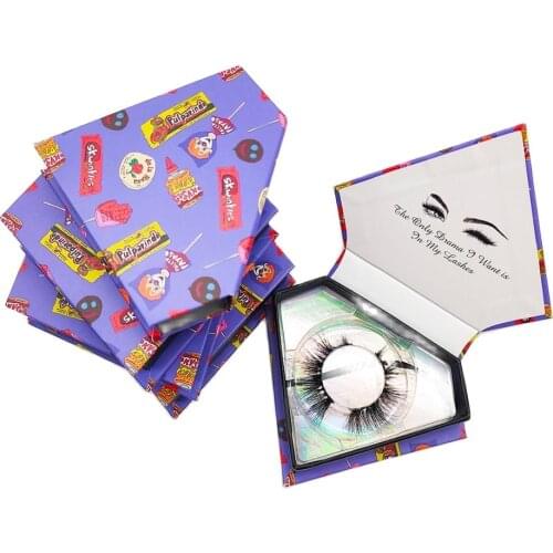 New Diamond Eyelashes Packaging Box Make Your Own Brand Custom Lash Packaging With Your Logo Eyelash Box 3D 5D Mink Eyelash