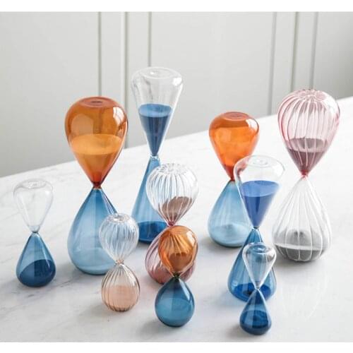 Creative Hourglass Timer Gifts Display 15/30 Minutes Modern Soft Ornaments Crafts Luxury Decoration Hourglass Timer Ornaments