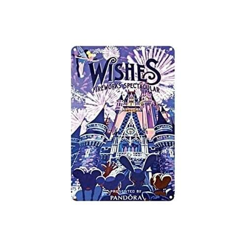 Wishes Vintage Style Metal Sign Iron Painting for Indoor & Outdoor Home Bar Coffee Kitchen Wall Decor 8 X 12 Inch