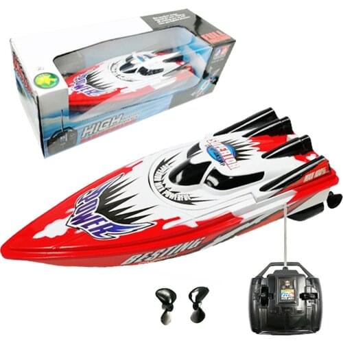 RC Boat Remote Control Racing Boats for Pools and Lakes Mini Speed Boat Toys Outdoor Adventure Electric Boat Toys for Kids
