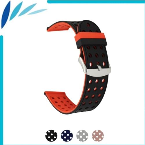 Silicone Rubber Watch Band 18mm 20mm 22mm 24mm for Montblanc Men Women Strap Wrist Loop Belt Bracelet Black Grey Pink Red + Pin