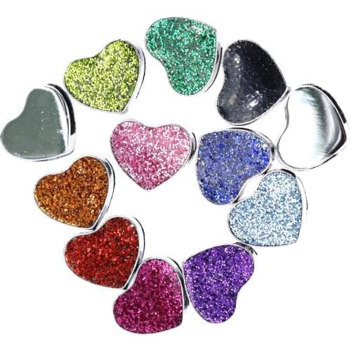 8mm slide charms Heart 10pcs wholesales Internal Diameter 8mm fit 8mm band free shipping