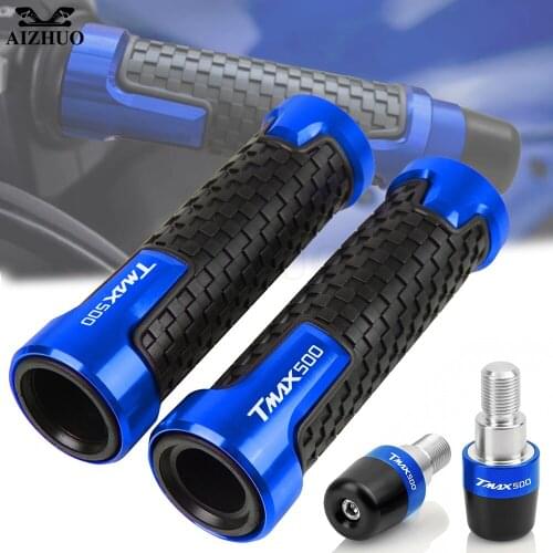 T-MAX 500 Motorcycle 7/8" 22MM Handlebar Hand Grips Handle Bar End Cap FOR YAMAHA TMAX500 Tmax TMAX 2001-2018 2017 Hand Bar End