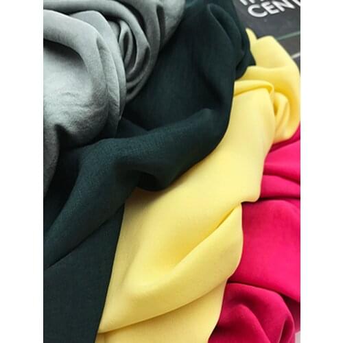 120D Opaque Chiffon Satin Fabric By The 3 Meters for Dress Skirt Clothing Sewing Summer Soft Drape Textile Brocade Plain White