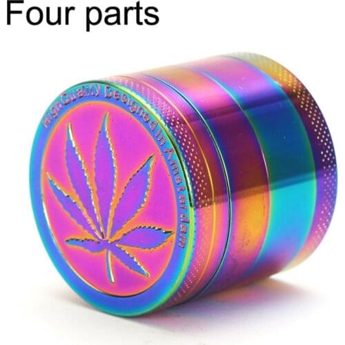 40mm Grinder 4 Layer Herb Grinder Metal Ice Bule Tobacco Smoke Smoking Pipe Accessories for Smoking Crusher