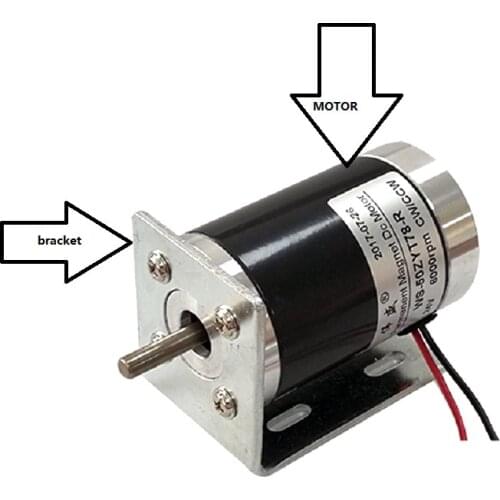 50ZYT78-R DC motor 12V/24V small motor / DC speed motor / DC high speed motor