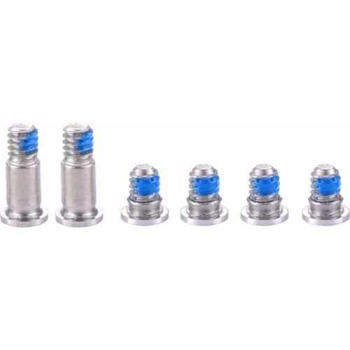 6 in 1 for Macbook Pro 13.3 inch with Touchbar A1706 Computer Case Bottom Cover Screws (2 Long + 4 Short)