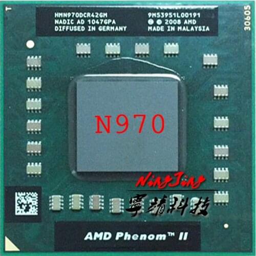 AMD Phenom II Quad-Core Mobile N970 2.2 GHz Quad-Core Quad-Thread CPU Processor HMN970DCR42GM Socket S1