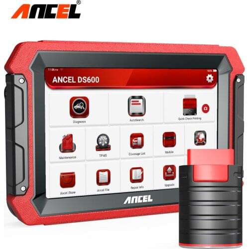 Ancel DS600 Auto Diagnostic Tools OBD2 Automotive Scanner ECU Coding Bi-Directional Test All System OBD 2 Automotivo Scanner