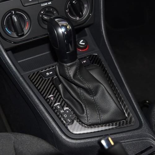 For LAVIDA 2015 2016 2017 Carbon Fiber Car styling Sticker Auto Gear Box Panel Cover Trim Interior Decoration Cover Trim Frame