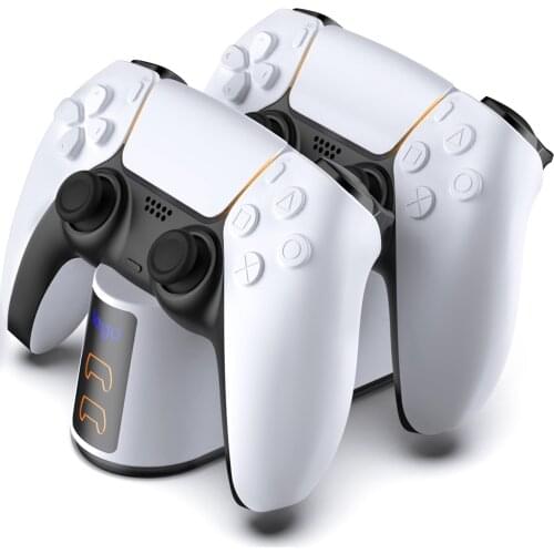 Dual Fast Charger For PS5 Wireless Controller USB Type-C Charging Dock Station Cradle For Sony PS 5 Joystick Gamepad