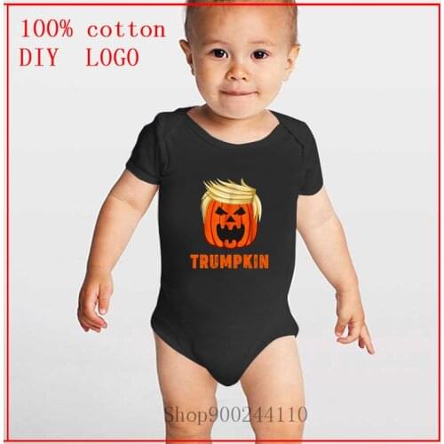 Newborn Rompers Bodysuits baby TRUMPKIN MAKE HALLOWEEN GREAT AGAIN black Baby Rompers Baby Girl Clothes Boy Clothing