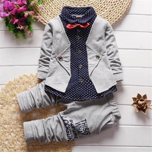 BibiCola spring autumn boys clothing set kids clothes sets children boys casual cotton 2pcs jackets+pants boys fashion outfit