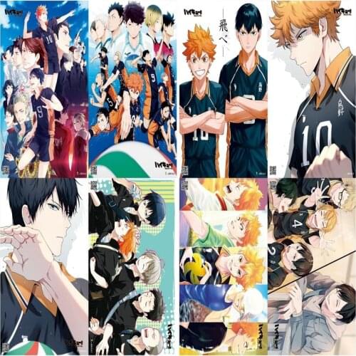 Set of Eight Sheets Anime Haikyuu!! Poster Home Room Wall Decoration Painting 42x29cm