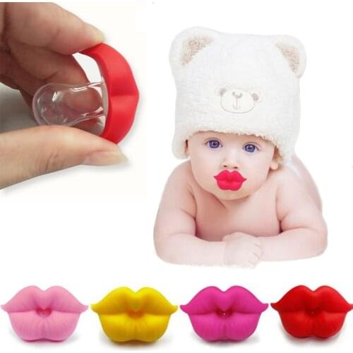 New Fashion Funny Dummy Dummies Pacifier Novelty Lips Babys Child Soother Lips Nipples Kids Gift Safe Pacifier 5 color