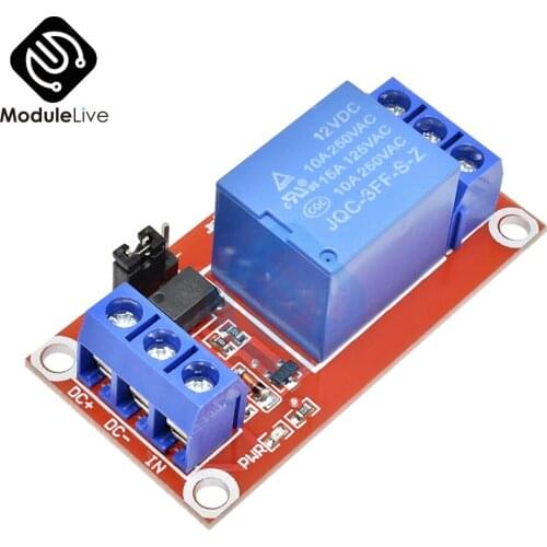 One 1 Channel DC 12V Relay Module Board Shield With Optocoupler Support High And Low Level Trigger Module For Arduino