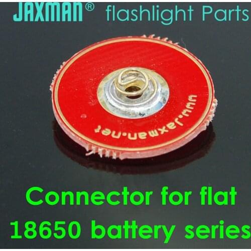 Connector for 18650 flat battery series instead of little magnet Flashlights parts free shipping