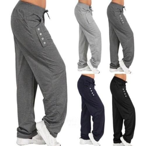 Streetwear y2k Wide Leg Pants joggers Women Pure Black Korean Plus Size Sweatpants High Waists Female Spring Long Daily Trousers