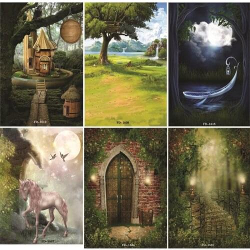 Vinyl Custom Photography Backdrops Prop fairy tale Theme Photography Background NY1FD-06