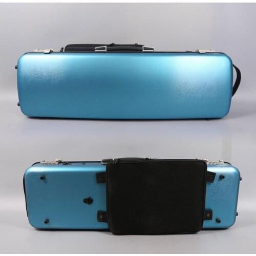 YInfente Blue 4/4 violin Hard Case Carbon Composite Two Code lock high quality