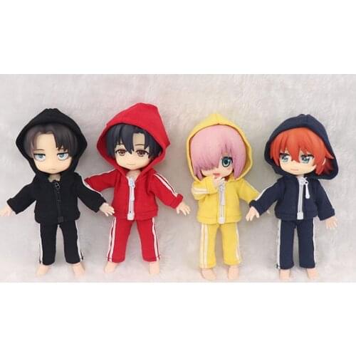 1/12 bjd doll clothes sweater suit ob11 joint doll cute hoodie sweater doll pants accessories toy gift