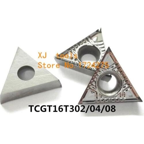10pcs TCGT16T302/TCGT16T304/TCGT16T308 Turning carbide Aluminum inserts,Blade for STGCR/STFCR Holder,Suitable for Aluminium
