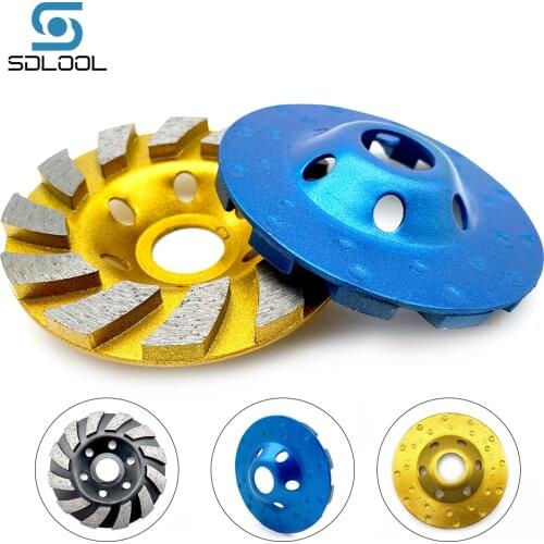 100MM Diamond Grinding Wheel Cup Disc Bowl Shape Grinding Wheel for Marble Grnaite Concrete Stone Abrasive Tools